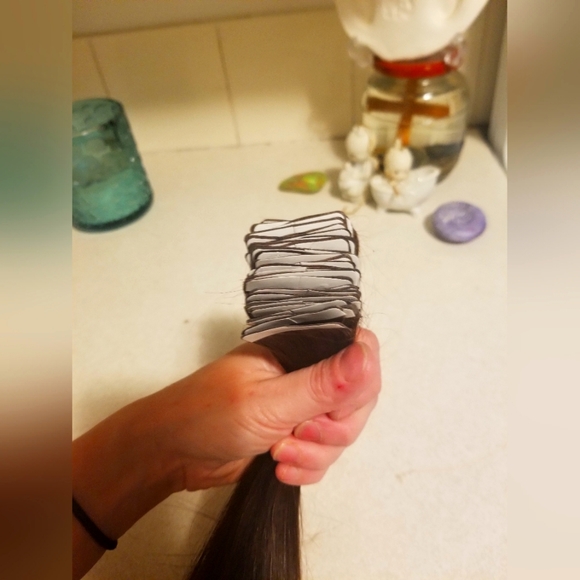 dark brow  bellami remi human tape in hair extensions - Picture 2 of 3